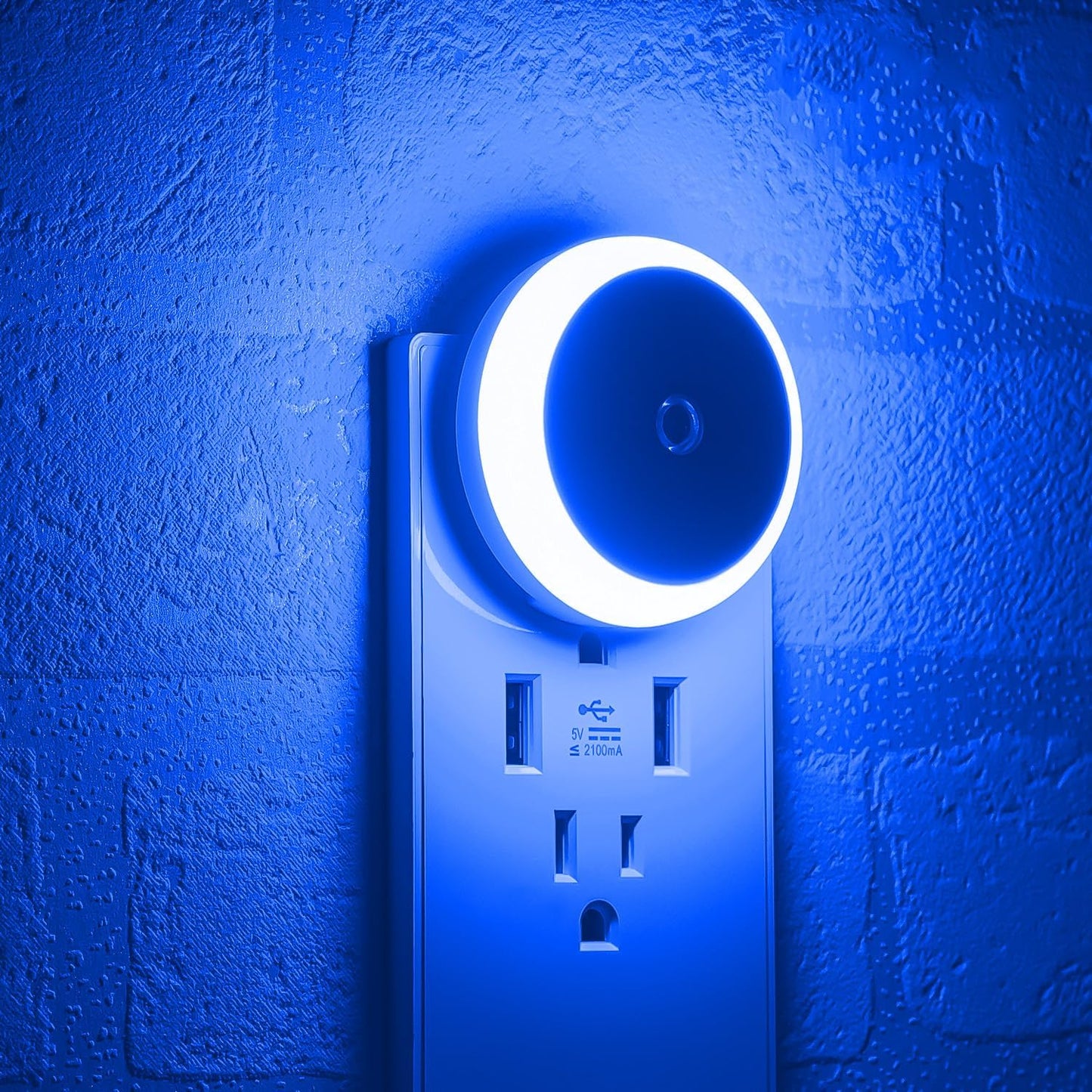 AuraGlow: Smart Plug-In LED Night Light & USB Wall Charger